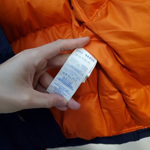 Vintage Canada Goose Snow Goose Down Puffer Coat Blue Size S - Picture 6 of 6